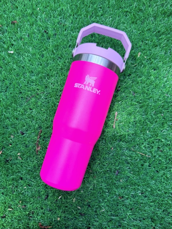 Stanley Other - Stanley Camelia Pink 30oz IceFlow 2.0 Tumbler Flip Straw Jug Lavender Handle